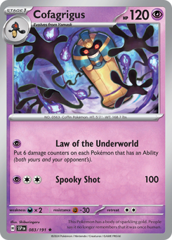 Pokemon Surging Sparks Cofagrigus - 83