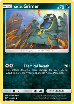 Pokemon Team Up Alolan Grimer - 83