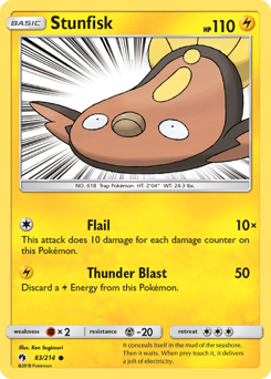 Pokemon Lost Thunder Stunfisk - 83