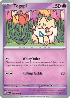 Pokemon Obsidian Flames Togepi - 83
