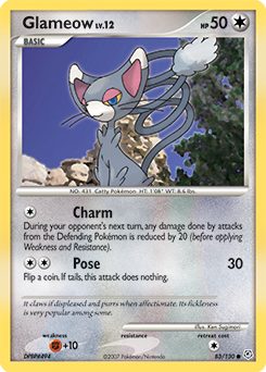 Pokemon Diamond & Pearl Glameow - 83