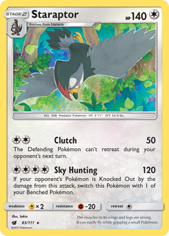 Pokemon Crimson Invasion Staraptor - 83