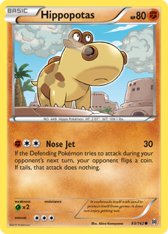 Pokemon BREAKthrough Hippopotas - 83