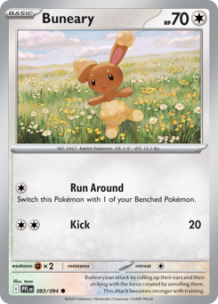 Pokemon Phantasmal Flames Buneary - 83