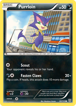 Pokemon Plasma Storm Purrloin - 83