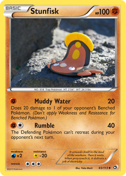 Pokemon Legendary Treasures Stunfisk - 83