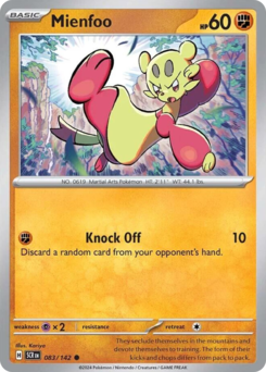 Pokemon Stellar Crown Mienfoo - 83
