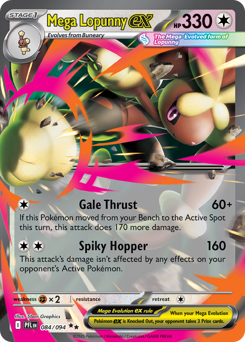 Pokemon Phantasmal Flames Mega Lopunny ex - 84
