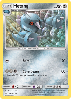 Pokemon Guardians Rising Metang - 84