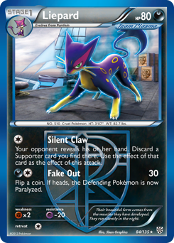Pokemon Plasma Storm Liepard - 84