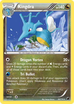 Pokemon Plasma Freeze Kingdra - 84