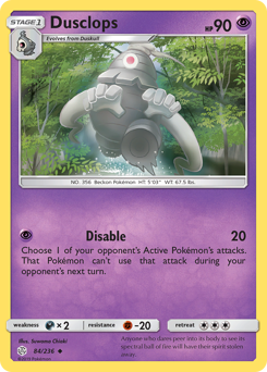 Pokemon Cosmic Eclipse Dusclops - 84