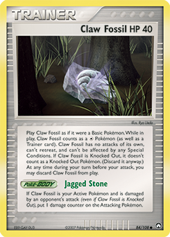 Pokemon Power Keepers Claw Fossil - 84