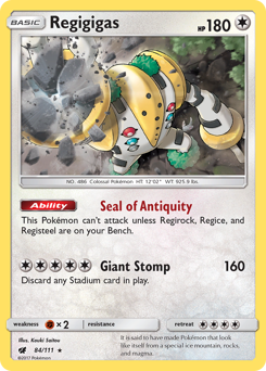 Pokemon Crimson Invasion Regigigas - 84