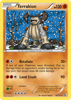Pokemon Legendary Treasures Terrakion - 84