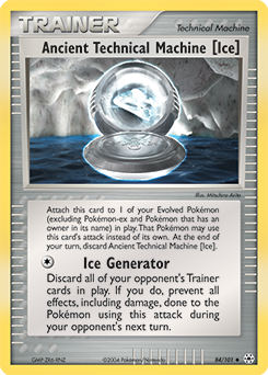 Pokemon Hidden Legends Ancient Technical Machine [Ice] - 84