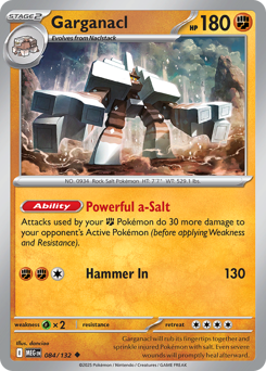Pokemon Mega Evolution Garganacl - 84
