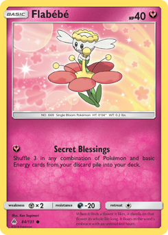 Pokemon Forbidden Light Flabébé - 84