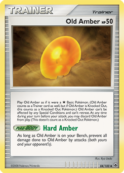 Pokemon Majestic Dawn Old Amber - 84