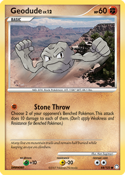 Pokemon Mysterious Treasures Geodude - 84