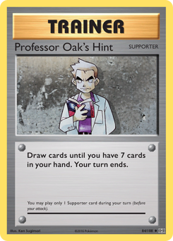 Pokemon Evolutions Professor Oak's Hint - 84