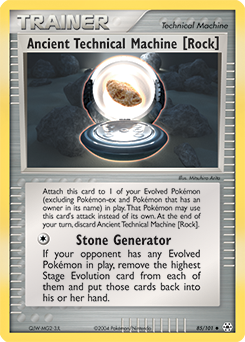 Pokemon Hidden Legends Ancient Technical Machine [Rock] - 85