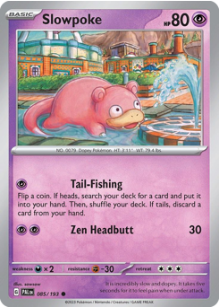 Pokemon Paldea Evolved Slowpoke - 85