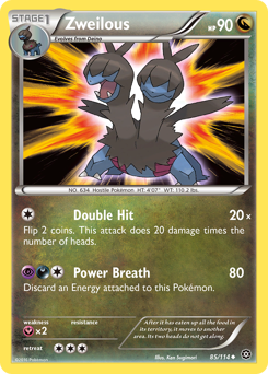 Pokemon Steam Siege Zweilous - 85