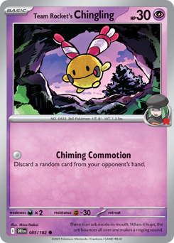 Pokemon Destined Rivals Team Rocket's Chingling - 85