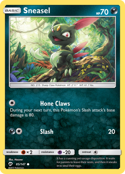 Pokemon Burning Shadows Sneasel - 85
