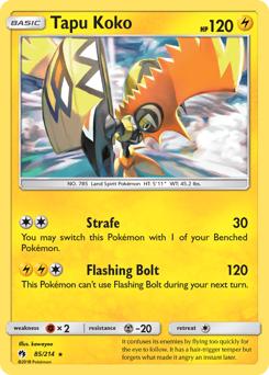 Pokemon Lost Thunder Tapu Koko - 85