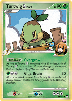 Pokemon Rising Rivals Turtwig GL - 85