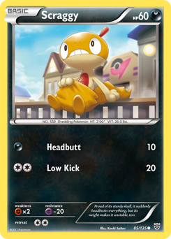 Pokemon Plasma Storm Scraggy - 85