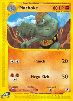 Pokemon Expedition Base Set Machoke - 85