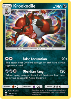Pokemon Sun & Moon Krookodile - 85