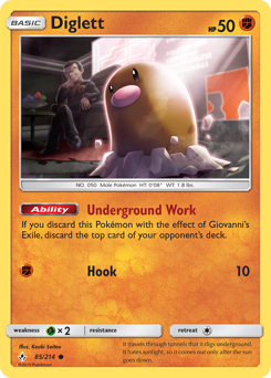 Pokemon Unbroken Bonds Diglett - 85