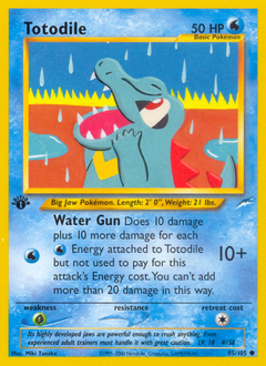 Pokemon Neo Destiny Totodile - 85