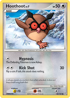 Pokemon Diamond & Pearl Hoothoot - 85
