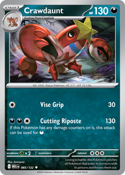 Pokemon Mega Evolution Crawdaunt - 85