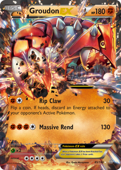 Pokemon Primal Clash Groudon-EX - 85