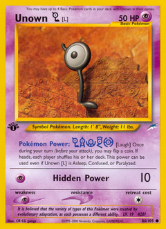 Pokemon Neo Destiny Unown [L] - 86