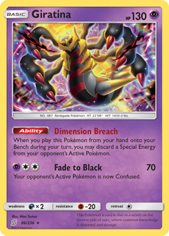 Pokemon Unified Minds Giratina - 86
