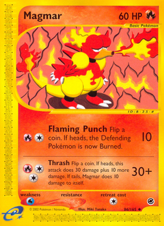 Pokemon Expedition Base Set Magmar - 86