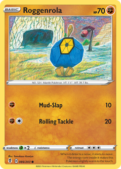 Pokemon Evolving Skies Roggenrola - 86