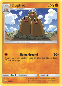 Pokemon Unbroken Bonds Dugtrio - 86
