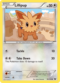 Pokemon Dark Explorers Lillipup - 86