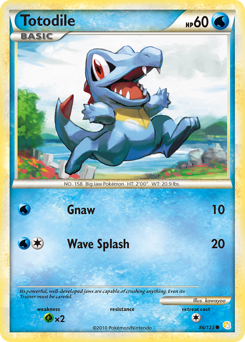 Pokemon HeartGold & SoulSilver Totodile - 86