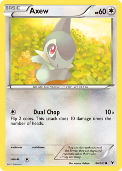 Pokemon Noble Victories Axew - 86