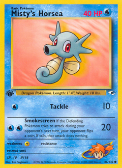 Pokemon Gym Heroes Misty's Horsea - 86