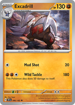 Pokemon Temporal Forces Excadrill - 86